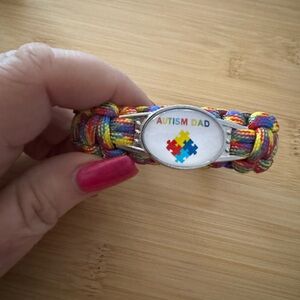 Autism Awareness Dad Paracord Bracelet